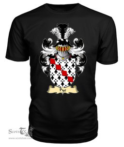 Pye (of Herefordshire) Coat Of Arms Family Crest Wales V23 T Shirt ScotsTee Shop