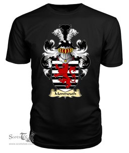 Monmouth (Lord Monmouth) Coat Of Arms Family Crest Wales V23 T Shirt ScotsTee Shop