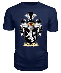 Mathew (of Llandaff, Glamorganshire) Coat Of Arms Family Crest Wales V23 T Shirt ScotsTee Shop