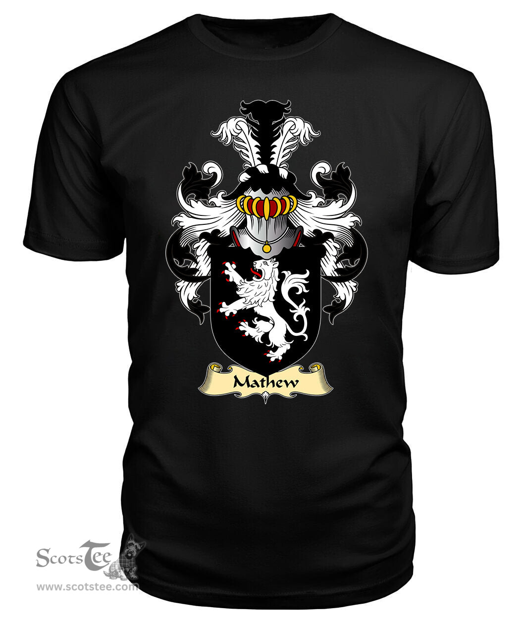 Mathew (of Llandaff, Glamorganshire) Coat Of Arms Family Crest Wales V23 T Shirt ScotsTee Shop
