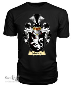 Mathew (of Llandaff, Glamorganshire) Coat Of Arms Family Crest Wales V23 T Shirt ScotsTee Shop