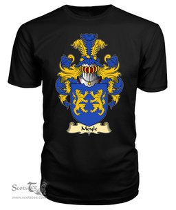 Moyle (or Mule of Ruthin, Denbighshire) Coat Of Arms Family Crest Wales V23 T Shirt ScotsTee Shop