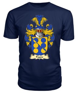 Payne (of Denbighshire) Coat Of Arms Family Crest Wales V23 T Shirt ScotsTee Shop
