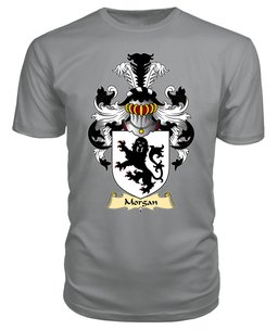 Morgan (of Langstone, and Pen-coed, Llanmartin) Coat Of Arms Family Crest Wales V23 T Shirt ScotsTee Shop