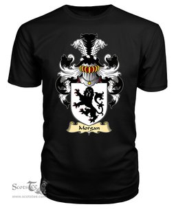 Morgan (of Langstone, and Pen-coed, Llanmartin) Coat Of Arms Family Crest Wales V23 T Shirt ScotsTee Shop