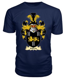 Morris (of Cardiganshire) Coat Of Arms Family Crest Wales V23 T Shirt ScotsTee Shop