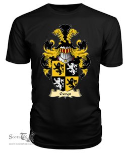 Gwyn (Sir John, of Trewyn) Coat Of Arms Family Crest Wales V23 T Shirt ScotsTee Shop