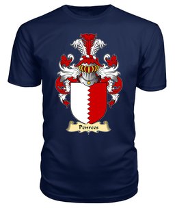 Penrees (or Penrice, of Penrice, Gower) Coat Of Arms Family Crest Wales V23 T Shirt ScotsTee Shop