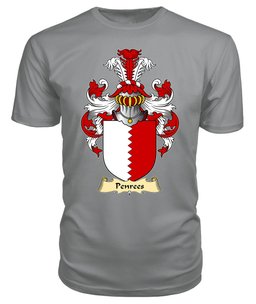 Penrees (or Penrice, of Penrice, Gower) Coat Of Arms Family Crest Wales V23 T Shirt ScotsTee Shop