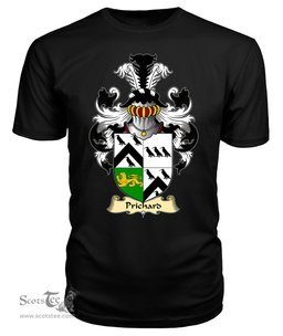 Prichard (Parson of Denbighshire) Coat Of Arms Family Crest Wales V23 T Shirt ScotsTee Shop
