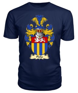 Philip (Sir, AP RHYS, Breconshire) Coat Of Arms Family Crest Wales V23 T Shirt ScotsTee Shop