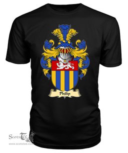 Philip (Sir, AP RHYS, Breconshire) Coat Of Arms Family Crest Wales V23 T Shirt ScotsTee Shop