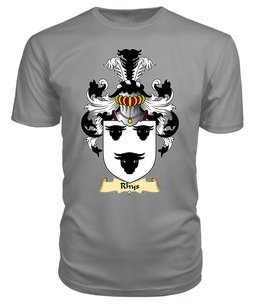 Rhys (AP BELDRI AP CYDIFOR FAWR) Coat Of Arms Family Crest Wales V23 T Shirt ScotsTee Shop