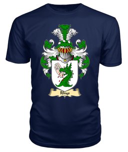 Rhys (GOCH OF YSTRAD YW) Coat Of Arms Family Crest Wales V23 T Shirt ScotsTee Shop