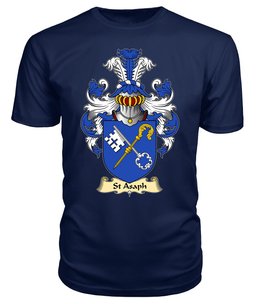 St Asaph (Llanelwy, Diocese of) Coat Of Arms Family Crest Wales V23 T Shirt ScotsTee Shop