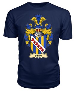 Solers (of Breconshire) Coat Of Arms Family Crest Wales V23 T Shirt ScotsTee Shop