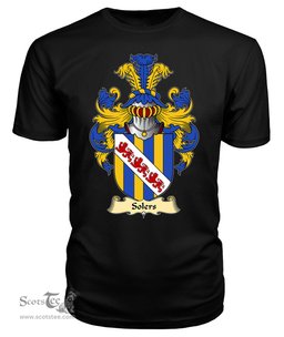 Solers (of Breconshire) Coat Of Arms Family Crest Wales V23 T Shirt ScotsTee Shop