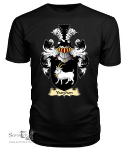 Vaughan (of Montgomershire) Coat Of Arms Family Crest Wales V23 T Shirt ScotsTee Shop