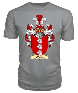 Wynn (Dyffryn Melai, Denbighshire) Coat Of Arms Family Crest Wales V23 T Shirt ScotsTee Shop