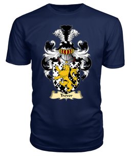 Trevor (or TUDOR TREFOR) Coat Of Arms Family Crest Wales V23 T Shirt ScotsTee Shop