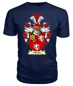 Wroth (of Abergavenny, Monmouthshire) Coat Of Arms Family Crest Wales V23 T Shirt ScotsTee Shop