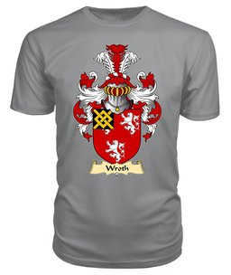 Wroth (of Abergavenny, Monmouthshire) Coat Of Arms Family Crest Wales V23 T Shirt ScotsTee Shop