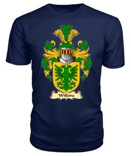 Wilkins (of Glamorgan) Coat Of Arms Family Crest Wales V23 T Shirt ScotsTee Shop