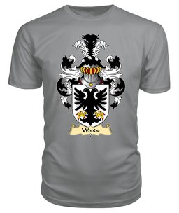 Woode (de la, of Flint) Coat Of Arms Family Crest Wales V23 T Shirt ScotsTee Shop
