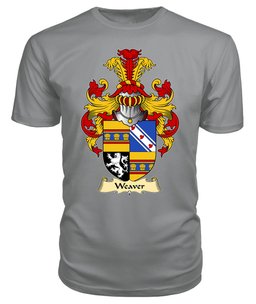 Weaver (or Wever, of Radnorshire) Coat Of Arms Family Crest Wales V23 T Shirt ScotsTee Shop