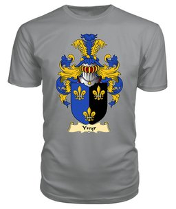 Ynyr (GWENT, King of) Coat Of Arms Family Crest Wales V23 T Shirt ScotsTee Shop