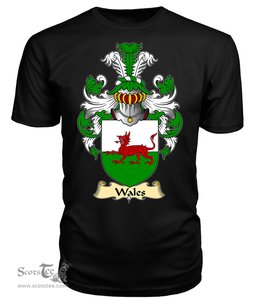 Wales National Coat Of Arms Family Crest Wales V23 T Shirt ScotsTee Shop