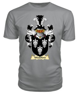 Woodford (of Castell Pigyn, Carmenthenshire) Coat Of Arms Family Crest Wales V23 T Shirt ScotsTee Shop