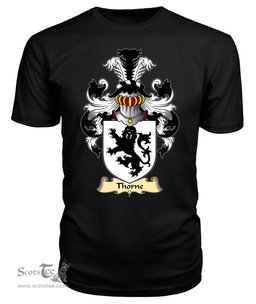 Thorne (of Shelvock, Shropshire) Coat Of Arms Family Crest Wales V23 T Shirt ScotsTee Shop