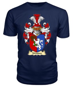 Winston (of Trewyn, Monmouthshire) Coat Of Arms Family Crest Wales V23 T Shirt ScotsTee Shop