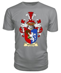 Winston (of Trewyn, Monmouthshire) Coat Of Arms Family Crest Wales V23 T Shirt ScotsTee Shop