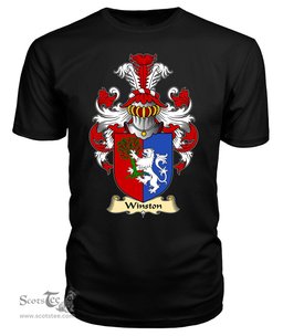 Winston (of Trewyn, Monmouthshire) Coat Of Arms Family Crest Wales V23 T Shirt ScotsTee Shop