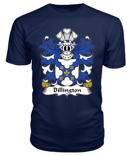 ScotsTee Billington (of Flint) Coat Of Arms Family Crest Welsh Armorial T Shirt