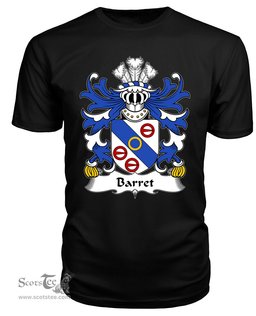 ScotsTee Barret Coat Of Arms Family Crest Welsh Armorial T Shirt