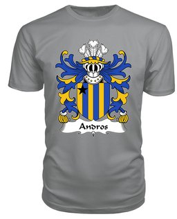 ScotsTee Andros (or Andrews) Coat Of Arms Family Crest Welsh Armorial T Shirt