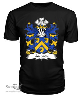 ScotsTee Aubrey (of Breconshire) Coat Of Arms Family Crest Welsh Armorial T Shirt