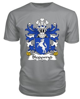 ScotsTee Blegywryd (AP DINAWAL) Coat Of Arms Family Crest Welsh Armorial T Shirt
