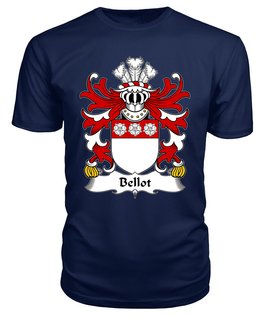 ScotsTee Bellot (Burton, Denbighshire) Coat Of Arms Family Crest Welsh Armorial T Shirt