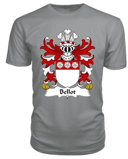 ScotsTee Bellot (Burton, Denbighshire) Coat Of Arms Family Crest Welsh Armorial T Shirt