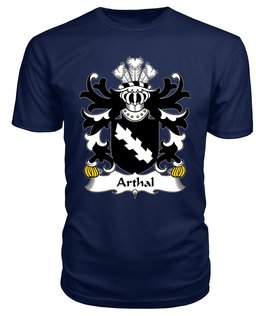 ScotsTee Arthal (or Arthgal) Coat Of Arms Family Crest Welsh Armorial T Shirt