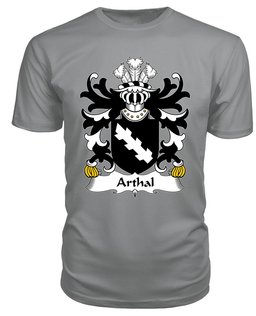 ScotsTee Arthal (or Arthgal) Coat Of Arms Family Crest Welsh Armorial T Shirt