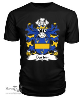 ScotsTee Barton Coat Of Arms Family Crest Welsh Armorial T Shirt