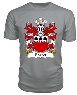 ScotsTee Barret (of Pendine, Pembrokeshire) Coat Of Arms Family Crest Welsh Armorial T Shirt