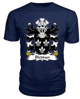 ScotsTee Bleddyn (AP BLEDRUS) Coat Of Arms Family Crest Welsh Armorial T Shirt