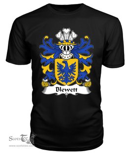 ScotsTee Blewett (Lords of Raglan) Coat Of Arms Family Crest Welsh Armorial T Shirt