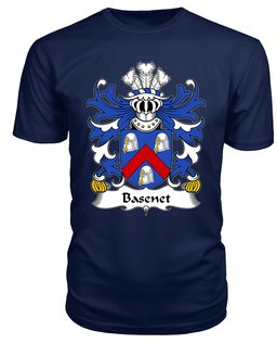 ScotsTee Basenet (of Flint) Coat Of Arms Family Crest Welsh Armorial T Shirt